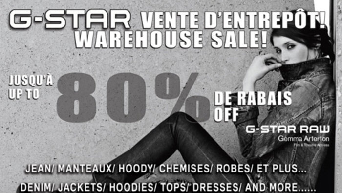 G-STAR warehouse sale - Save up to 80 