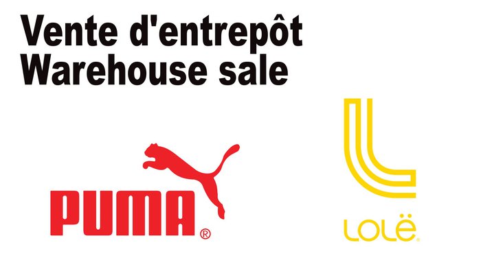 Puma \u0026 Lolë Warehouse sale! Up to -80 