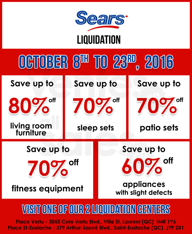 Sears Liquidation Center Mega Sale | allsales.ca