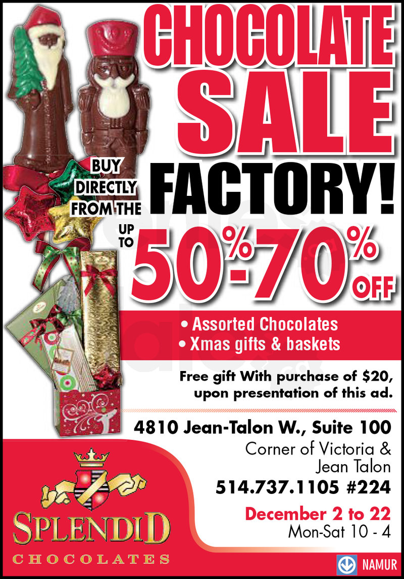 Chocolate warehouse sale up to 70 off allsales.ca